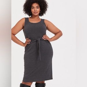 Torrid | tie front shift dress size 2